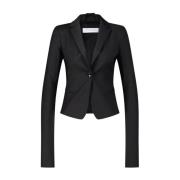 Getailleerde Blazer met Klassiek Design Patrizia Pepe , Black , Dames