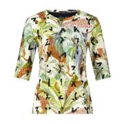 Jungle Print Shirt Marc Cain , Multicolor , Dames