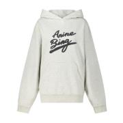 Handtekening Oversized Hoodie in Gebruikte Look Anine Bing , Gray , Da...