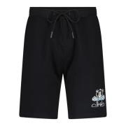 Logo Sweat Shorts met Koordzakken Iceberg , Black , Heren