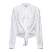 Witte Button-Up Shirt met Strikdetail Isabel Marant Étoile , White , D...