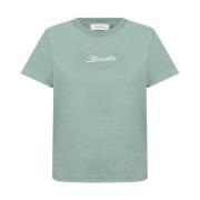 Mint Groene Ronde Hals T-shirt Lanvin , Green , Dames