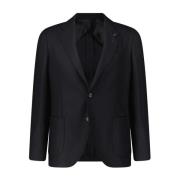 Wollen blazer met gestructureerde afwerking Lardini , Black , Heren