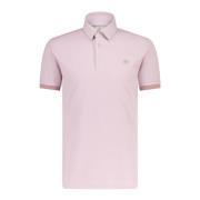 Polo shirt met logo borduursel Etro , Pink , Heren