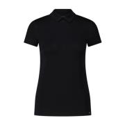 T-shirt met kraag en slim fit Marc Cain , Black , Dames