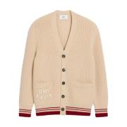 Beige Sweater met Handtekening Monogram Motif Ami Paris , Beige , Here...