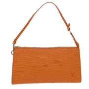 Pre-owned Leather louis-vuitton-bags Louis Vuitton Vintage , Orange , ...