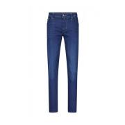 Slim-Fit Rits Jeans 5-Pocket Stijl Tramarossa , Blue , Heren