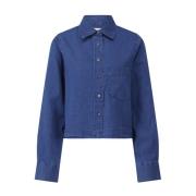 Klassieke Denim Overhemd Closed , Blue , Dames