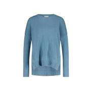 Kasjmier Trinity Pullover met Geribbelde Details Van Kukil , Blue , Da...