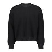 Wollen Sweatshirt Stijlvol Ontwerp Y-3 , Black , Heren