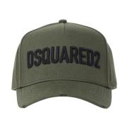 Logo Cap met Verstelbare Band Dsquared2 , Green , Heren