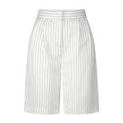 Gestreepte Bermuda Shorts Piera Loulou Studio , White , Dames