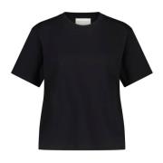 Zacht Pima Katoen T-shirt Loulou Studio , Black , Dames