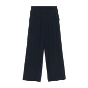 Blauwe elastische taille broek Seventy , Blue , Dames