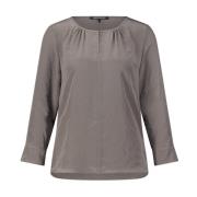 Satijnen blouse met Cut-Out detail Luisa Cerano , Gray , Dames