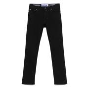 Bard Jeans met Japans Stof Jacob Cohën , Black , Heren