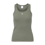 Groene Tanktop Rekenmachine Pinko , Green , Dames