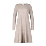 Kasjmier Gebreide Jurk Allude , Beige , Dames