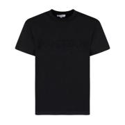 Zwart Logo Geborduurd T-shirt JW Anderson , Black , Heren