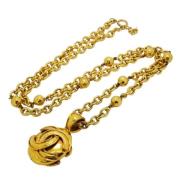 Pre-owned Metal chanel-jewelry Chanel Vintage , Yellow , Dames