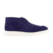 Nubuck Mid Loafer Atelier Verdi , Blue , Heren