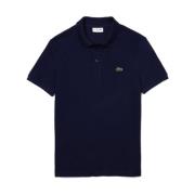 Blauwe Logo Polo Shirt Lacoste , Blue , Heren