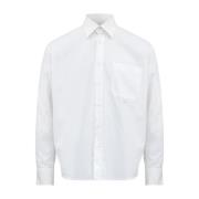 Witte Katoenen Knoopshirt MM6 Maison Margiela , White , Heren