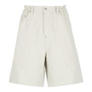 Witte Denim Bermuda Shorts voor Mannen Dsquared2 , White , Heren