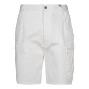 Witte Bermuda Shorts voor Zomeroutfits Giorgio Armani , White , Heren