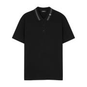 Zwarte T-shirt voor Mannen Stijlvol Versace , Black , Heren