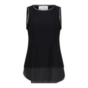 Elastische Jersey Top Losse Pasvorm Ronde Hals Joseph Ribkoff , Black ...