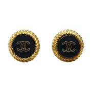 Pre-owned Yellow Gold chanel-jewelry Chanel Vintage , Black , Dames