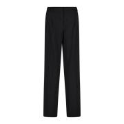 Casual Straight-Fit Broek met Zakken Patrizia Pepe , Black , Dames