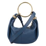 Blauwe Tapijt Handtas Kleine Armband Hobo Chloé , Blue , Dames