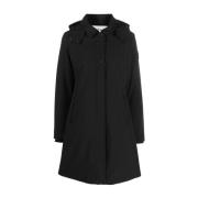 Zwarte Trench Jas voor Mannen Woolrich , Black , Dames