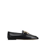 Zwarte platte schoenen met kettingaccessoire Tod's , Black , Dames