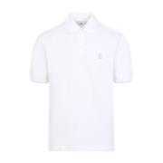 Wit T-shirt voor mannen Brunello Cucinelli , White , Heren