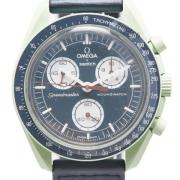 Pre-owned Stainless Steel watches Omega Vintage , Blue , Heren