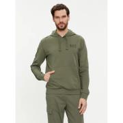 Hoodie met Cappuccio Emporio Armani EA7 , Green , Heren