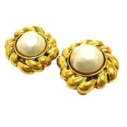 Pre-owned Metal chanel-jewelry Chanel Vintage , Yellow , Dames