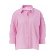 Gabrielle Katoenen Blouse Lange Mouw JC Sophie , Pink , Dames