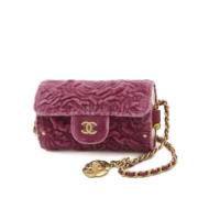 Pre-owned Fur chanel-bags Chanel Vintage , Purple , Dames