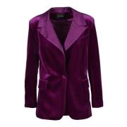 Stijlvolle jas met polyester en elastaan Actualee , Pink , Dames