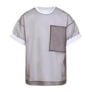 Witte Heaton T-shirt Dries Van Noten , White , Heren