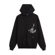 Katoen Logo Hoodie Represent , Black , Heren