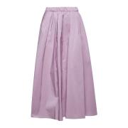 Roze Asymmetrische Geribbelde Rok Max Mara Weekend , Pink , Dames