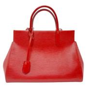 Pre-owned Leather handbags Louis Vuitton Vintage , Red , Dames