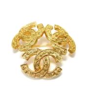 Pre-owned Metal chanel-jewelry Chanel Vintage , Yellow , Dames