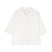 Witte Polo Shirt Klassieke Stijl Aspesi , White , Dames